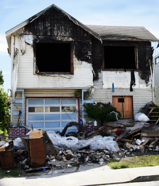 house fire adjuster